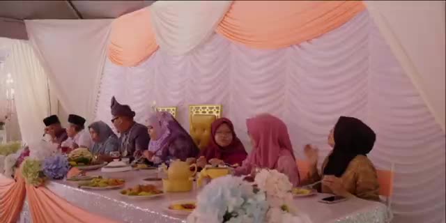 The wedding feast moment, found with full audio and captions